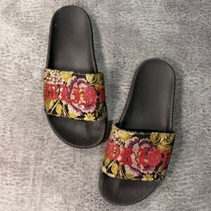 Gucci Bleed For Love Embroidered Slide Sandals